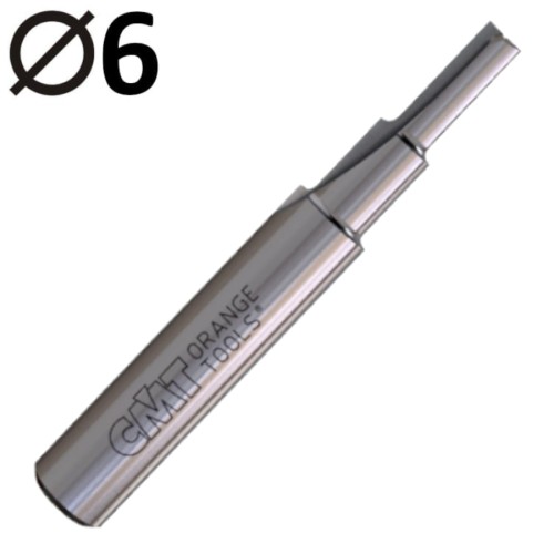 CMT 174.060.11 Frez prosty do drewna 6mm wiercący VHM Z2+1