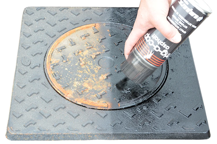 Zastosowanie masy bitumicznej w aerozolu spray 400ml ASPHALT AMPERE 6301100000