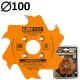 CMT 240.006.04 Frez notujący do lamelek 100 x 22mm 6z INDUSTRIAL