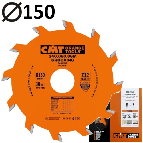 CMT 240.060.06M Tarcza frez piła do rowkowania CNC 150 x 30mm 12z INDUSTRIAL