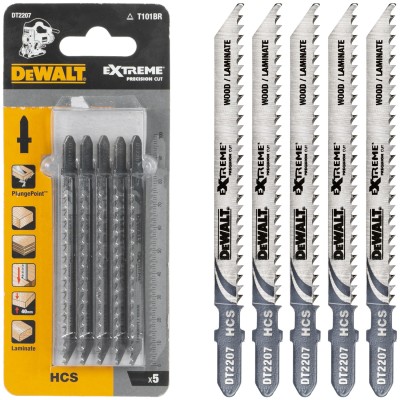 DEWALT DT2207 Brzeszczoty XPC do wyrzynarek do cięcia drewna T101BR - 5szt.