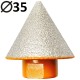 CMT 552-535CS Otwornica / Frez diamentowy stożkowy 35mm M14