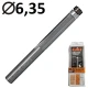 CMT 706.064.11 Frez prosty do obcinania laminatu 6,35 x 6mm z dolnym łożyskiem VHM Z2