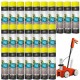 SOPPEC Farba spray do znakowania linii żółta TRACING 750ml 151802 24 sztuki + wózek