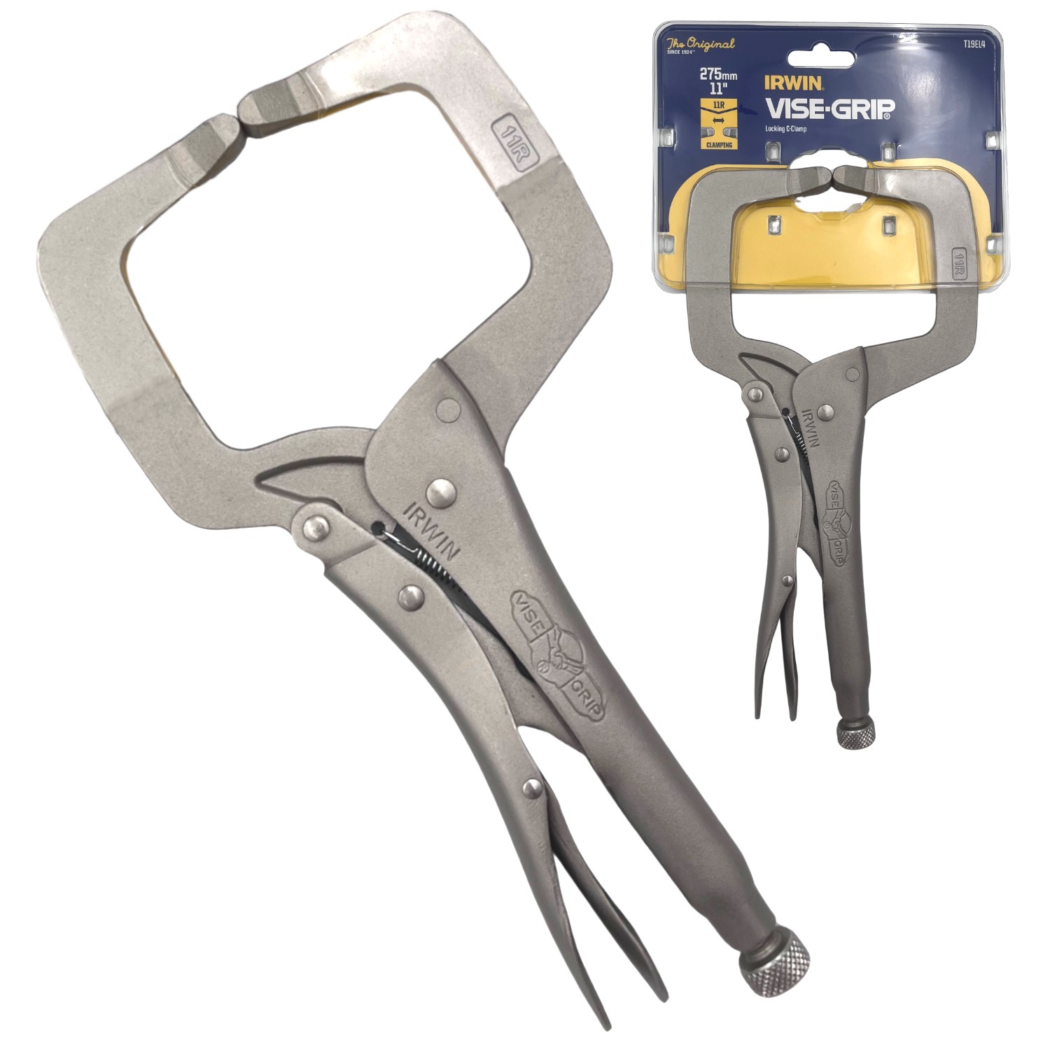 Szczypce zaciskowe typu C 11R 11”/275 mm VISE-GRIP Irwin T19EL4