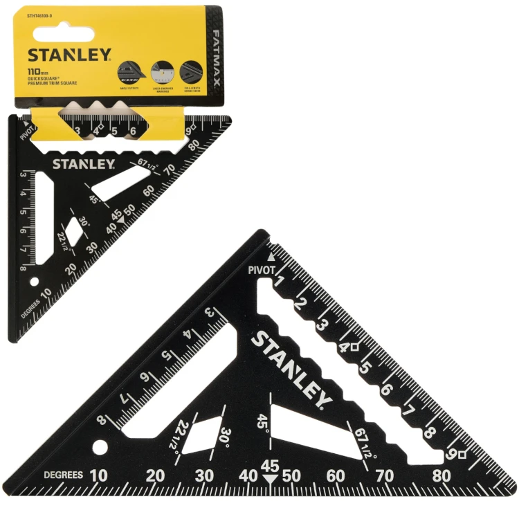 Kątownik ciesielski aluminiowy 110mm stolarski FatMax Stanley STHT46100-0