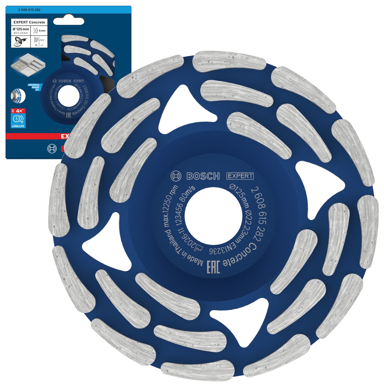 Tarcza diamentowa garnkowa 125mm EXPERT Concrete do betonu Bosch 2608615282