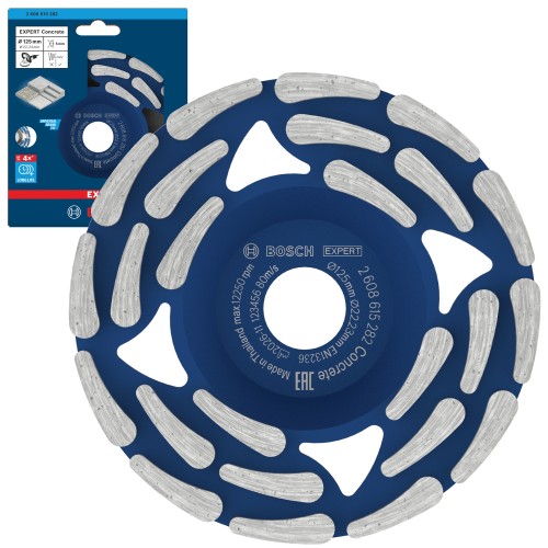 Tarcza diamentowa garnkowa 125mm EXPERT Concrete do betonu Bosch 2608615282