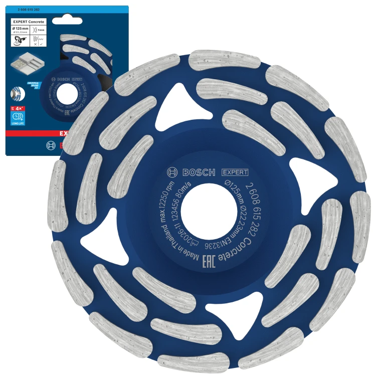 Tarcza diamentowa garnkowa 125mm EXPERT Concrete do betonu Bosch 2608615282