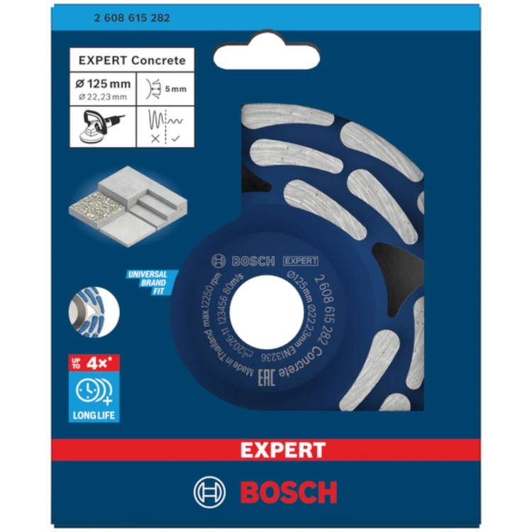 Tarcza diamentowa garnkowa 125mm EXPERT Concrete do betonu