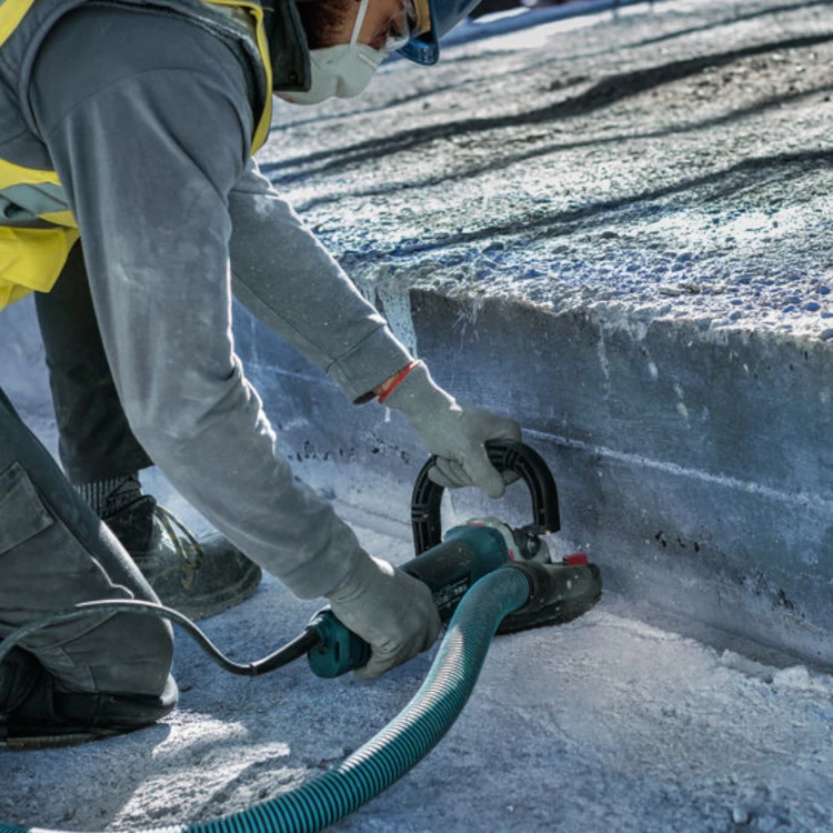 Zastosowanie tarczy diamentowej garnkowej 125mm EXPERT Concrete do betonu Bosch 2608615282