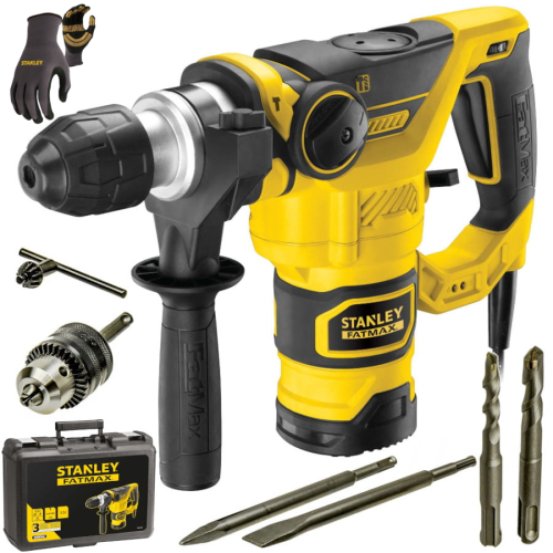 STANLEY FME1250K Młotowiertarka SDS-PLUS 1250W w walizce + Rękawice