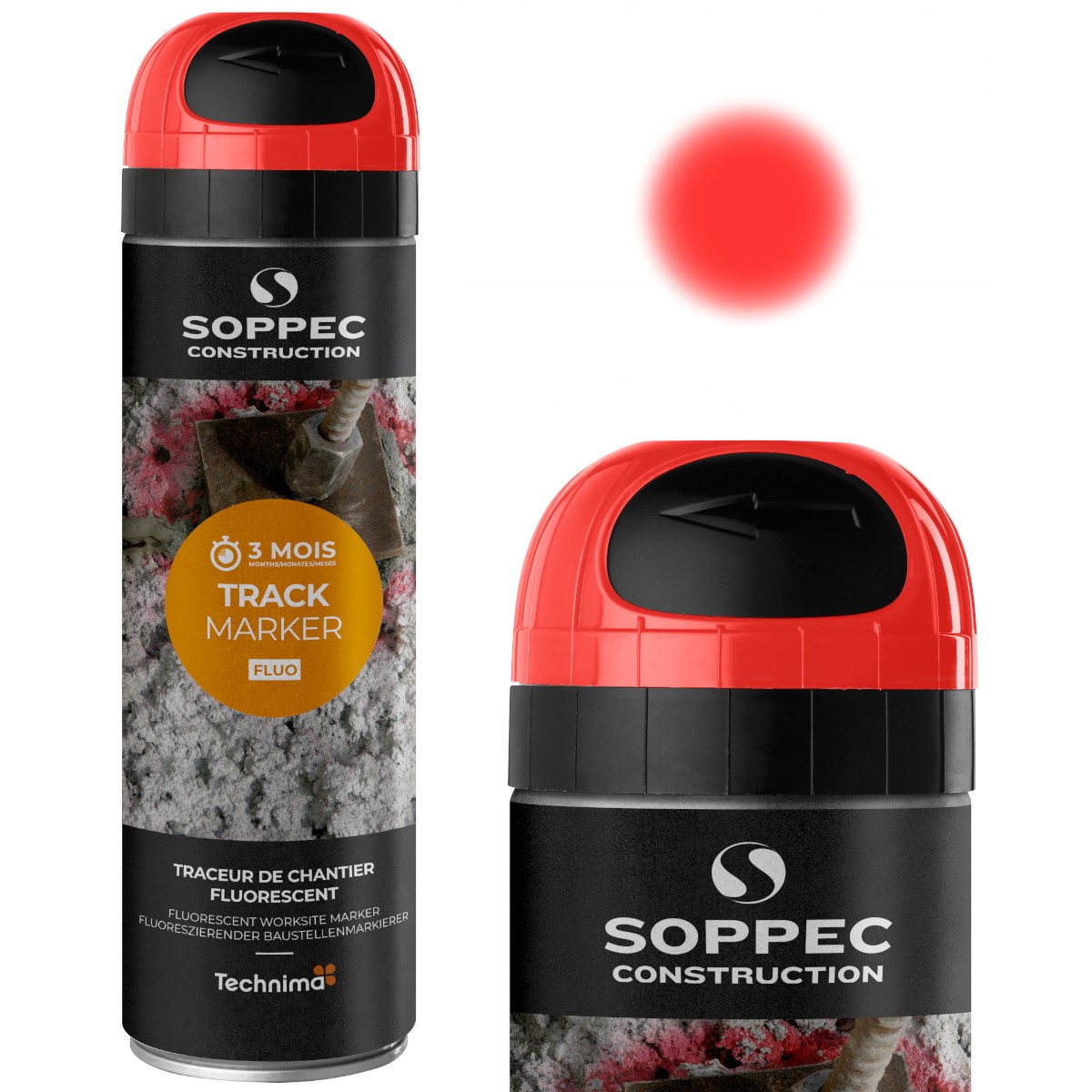 SOPPEC TRACK MARKER farba do znakowania czerwona 500 ml