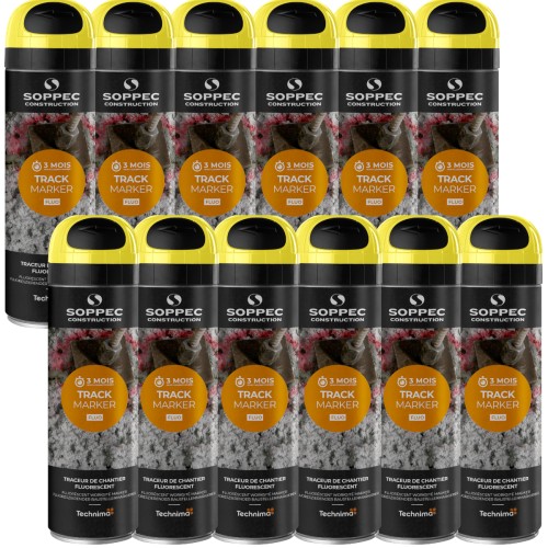 SOPPEC TRACK MARKER Farba geodezyjna żółta 500ml 12szt.