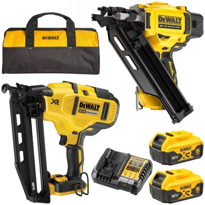 Zestaw 2 gwoździarek 18V XR DCN930 + DCN660 + 2x 5Ah Torba Dewalt DCK246P2