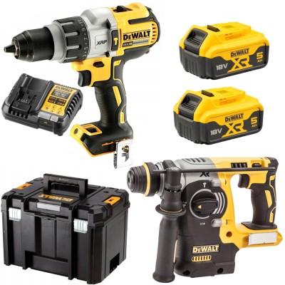 Zestaw 2 elektronarzędzi 18V DCD996 DCH273 2x5,0Ah Tstak Dewalt DCK229P2T