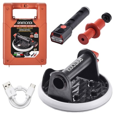RAIMONDI RV175 Przyssawka próżniowa z manometrem 175mm + tłok elektryczny z walizką 185WA02VRVBR1