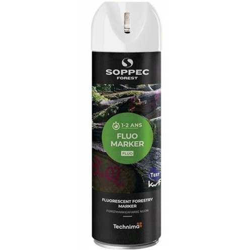 Farba w sprayu do znakowania biała 500ml SOPPEC Fluo Marker 131300