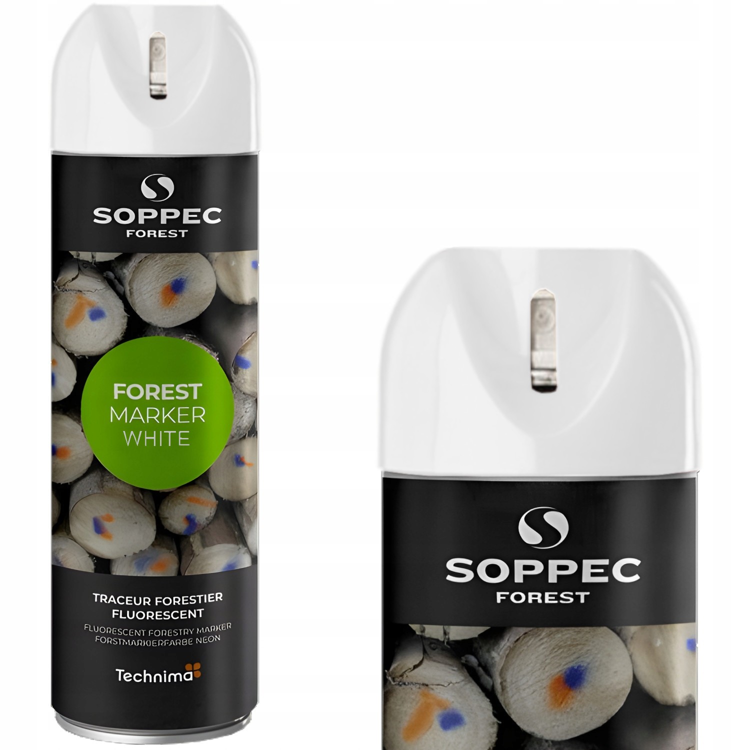 Farba w sprayu do znakowania drzew biała 500ml SOPPEC Forest Marker 133000