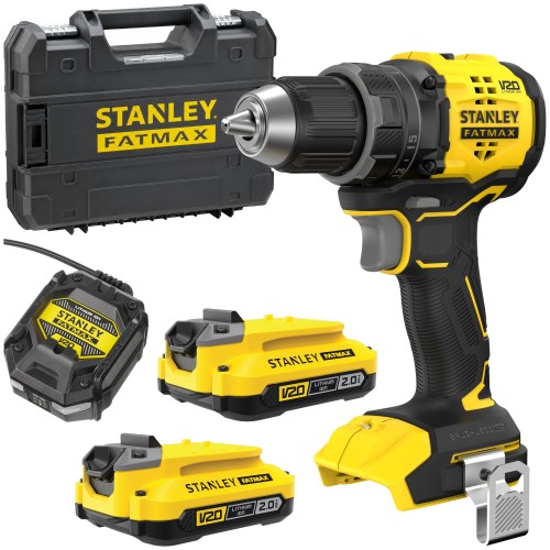 Wiertarko wkrętarka akumulatorowa 18V 65Nm 2x 2,0Ah Stanley V20 SFMCD714D2T