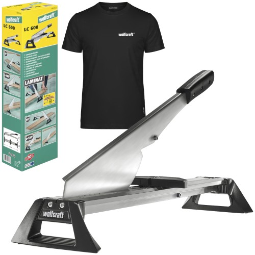 WOLFCRAFT LC 600 gilotyna do cięcia paneli laminowanych 6937000 + Gratis T-shirt
