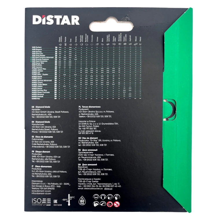 DISTAR Tarcza diamentowa 125mm MULTIGRES 87015424124