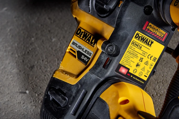 DEWALT DCH416NT Młotowiertarka akumulatorowa 54V SDS Plus 4,5J BODY walizka Tstak VI Zastosowanie
