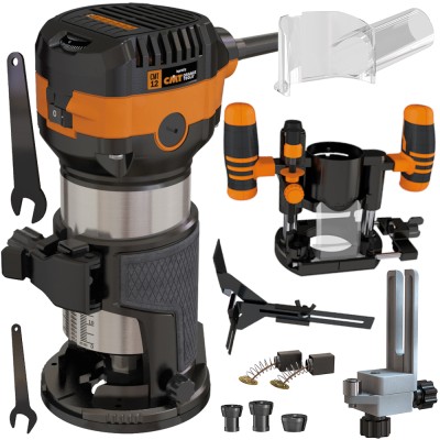 Frezarka do drewna krawędziowa ręczna CMT CMT12 710W + podstawa CMT12-A2