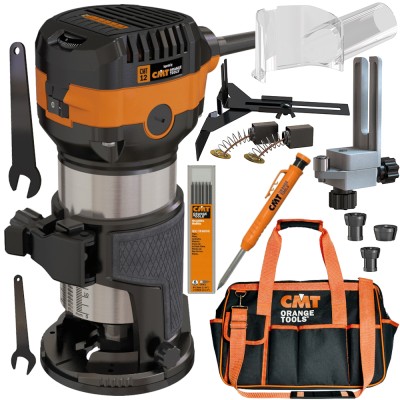 Frezarka do drewna krawędziowa ręczna CMT CMT12 710W + torba + ołówek automatyczny + wkłady