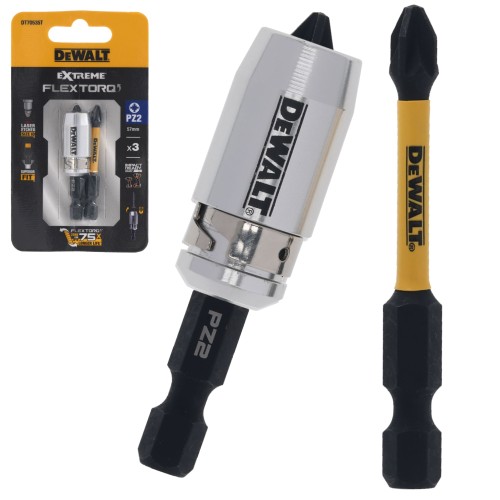 DeWalt Końcówki wkrętarskie bity PZ2 FLRQ 57mm DT70535T
