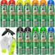 Farba do znakowania drzew mix kolorów 12x500ml Ampere + Uchwyt pistoletowy + Rękawice roz. L