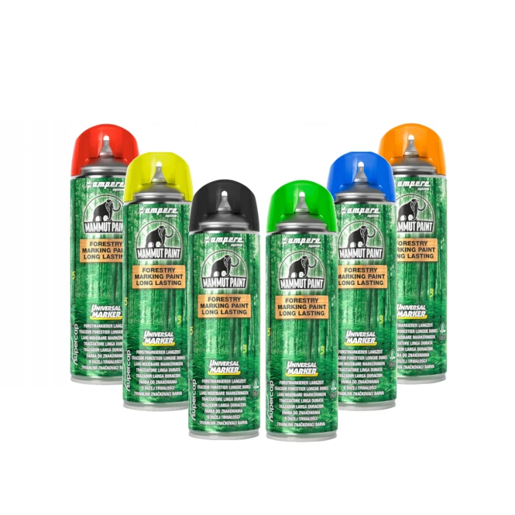 Farba do znakowania drzew mix kolorów 500ml Ampere