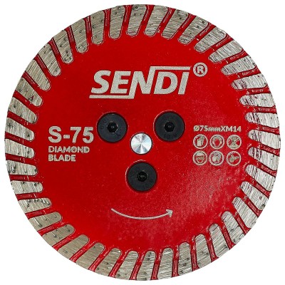 SENDI S-75 Tarcza do podcinania płytek 75mm M14