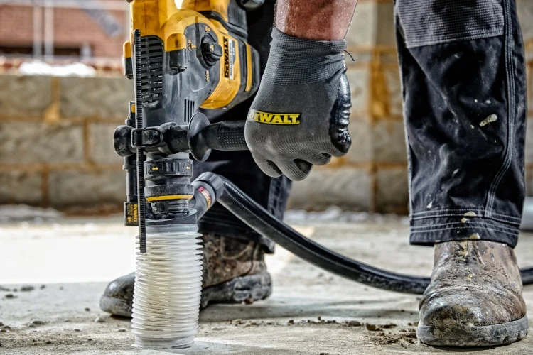 System odsysania pyłu DeWALT odsysacz do młotowiertarek DWH201D Zastosowanie