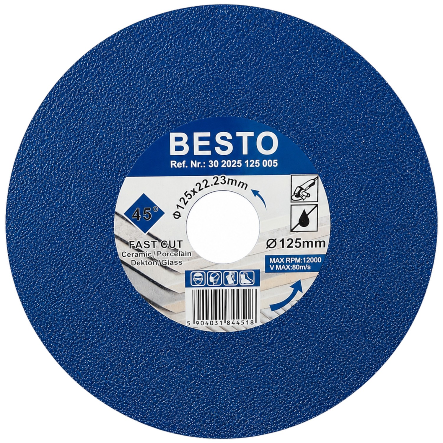 BESTO Tarcza diamentowa FAST CUT 125mm do ceramiki