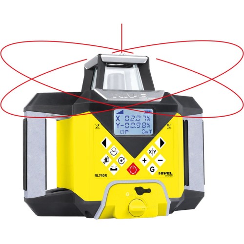 Niwelator laserowy czujnik RD500R akcesoria Nivel System NL740R DIGITAL