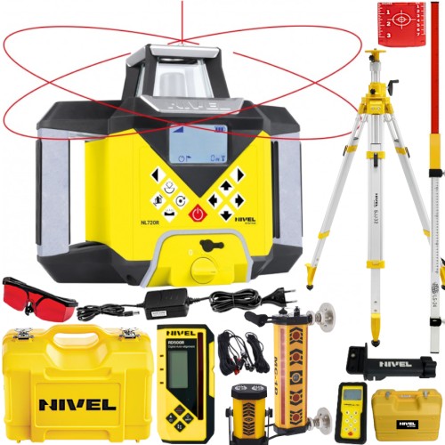 Niwelator Nivel System NL720R DIGITAL + MC1D + łata LS-24 + statyw SJJ32