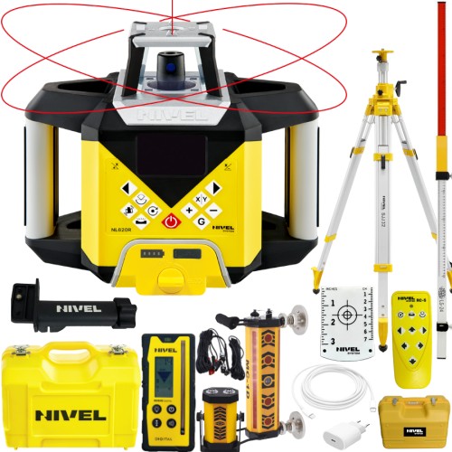 Niwelator Nivel System NL620R DIGITAL + MC1D + łata LS-24 + statyw SJJ32