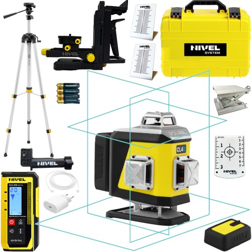 Laser Nivel System CL4B LCD Bluetooth + SJJ-M1 EX + czujnik CLS300 + walizka