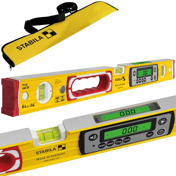 Poziomnica elektroniczna 61cm IP67 Stabila TECH 196 DL + Pokrowiec