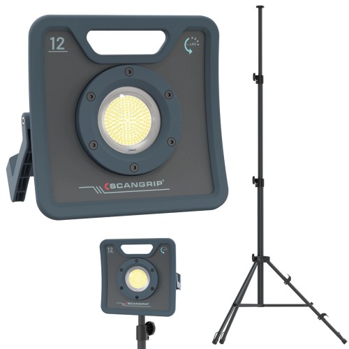 SCANGRIP Lampa robocza NOVA 12 (12 000 lm) + Statyw TRIPOD 3m SG490596