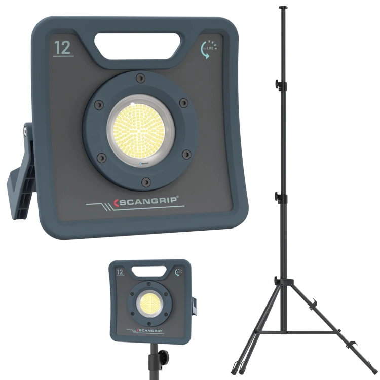 SCANGRIP Lampa robocza NOVA 12 (12 000 lm) + Statyw TRIPOD 3m SG490596