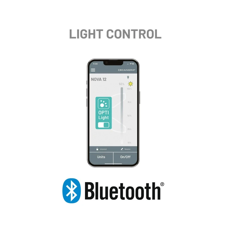 Zastosowanie poprzez łączenie się z lampą funkcją Bluetooth