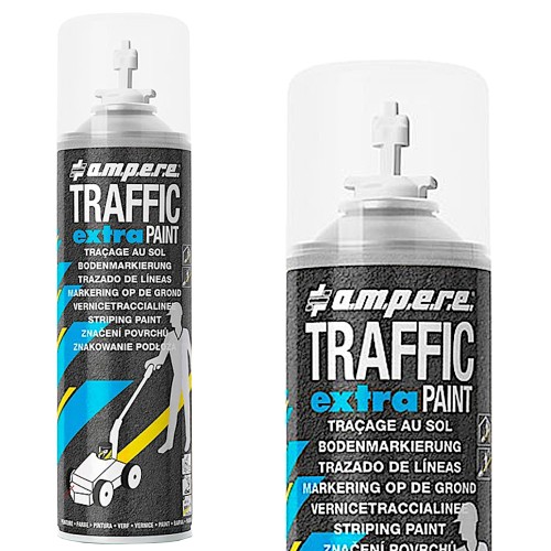 AMPERE Farba do malowania linii biała 500ml 1szt. TRAFFIC EXTRA PAINT 630121000