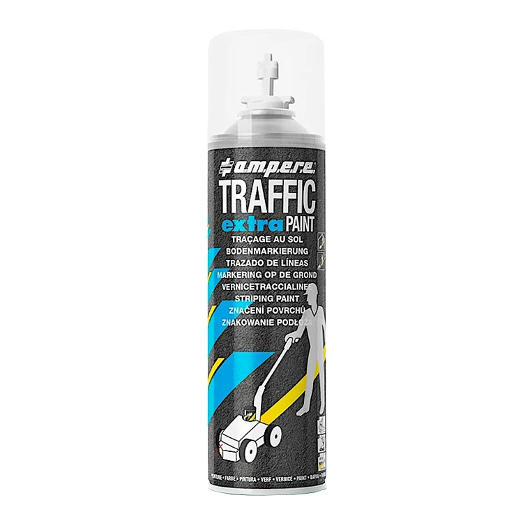 AMPERE Farba do malowania linii biała 500ml 1szt. TRAFFIC EXTRA PAINT