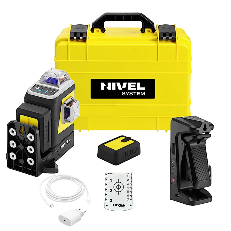 NIVEL SYSTEM CLX3BM Laser 3 płaszczyznowy zmotoryzowany niebieski