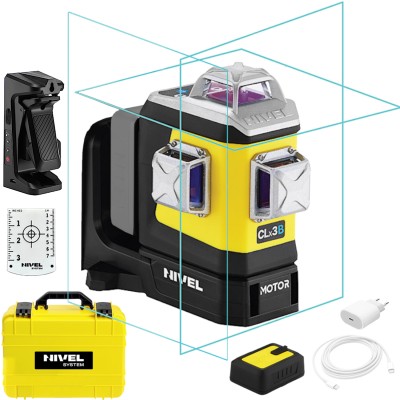 NIVEL SYSTEM CLX3BM Laser krzyżowy 3-płaszczyznowy zmotoryzowany wiązka niebieska