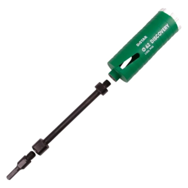 Zastosowanie przedłużki do wierteł diamentowych M16xM16 300mm DISTAR Extender 333220