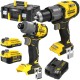 STANLEY Zestaw 18V wkrętarka SFMCD726 + zakrętarka SFMCF830 + 2x aku, kufer