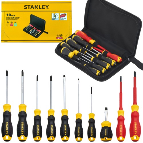 Zestaw wkrętaków 10szt. w pokrowcu Stanley STHT60035-9